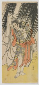 De acteur Onoe Matsusuke I als de priester Shunkan, Edo-periode, late jaren 1770 door Katsukawa Shunko